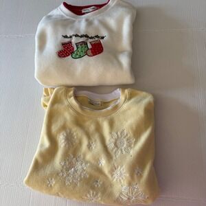 Grandma Sweaters Christmas Bundle Plus Size 2X Fleece Christmas Sweatshirt
